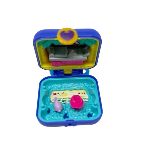 Polly Pocket Shani Tropical Beach Compact With Mobile Ice Cream Cart NO DOLL - Picture 7 of 16